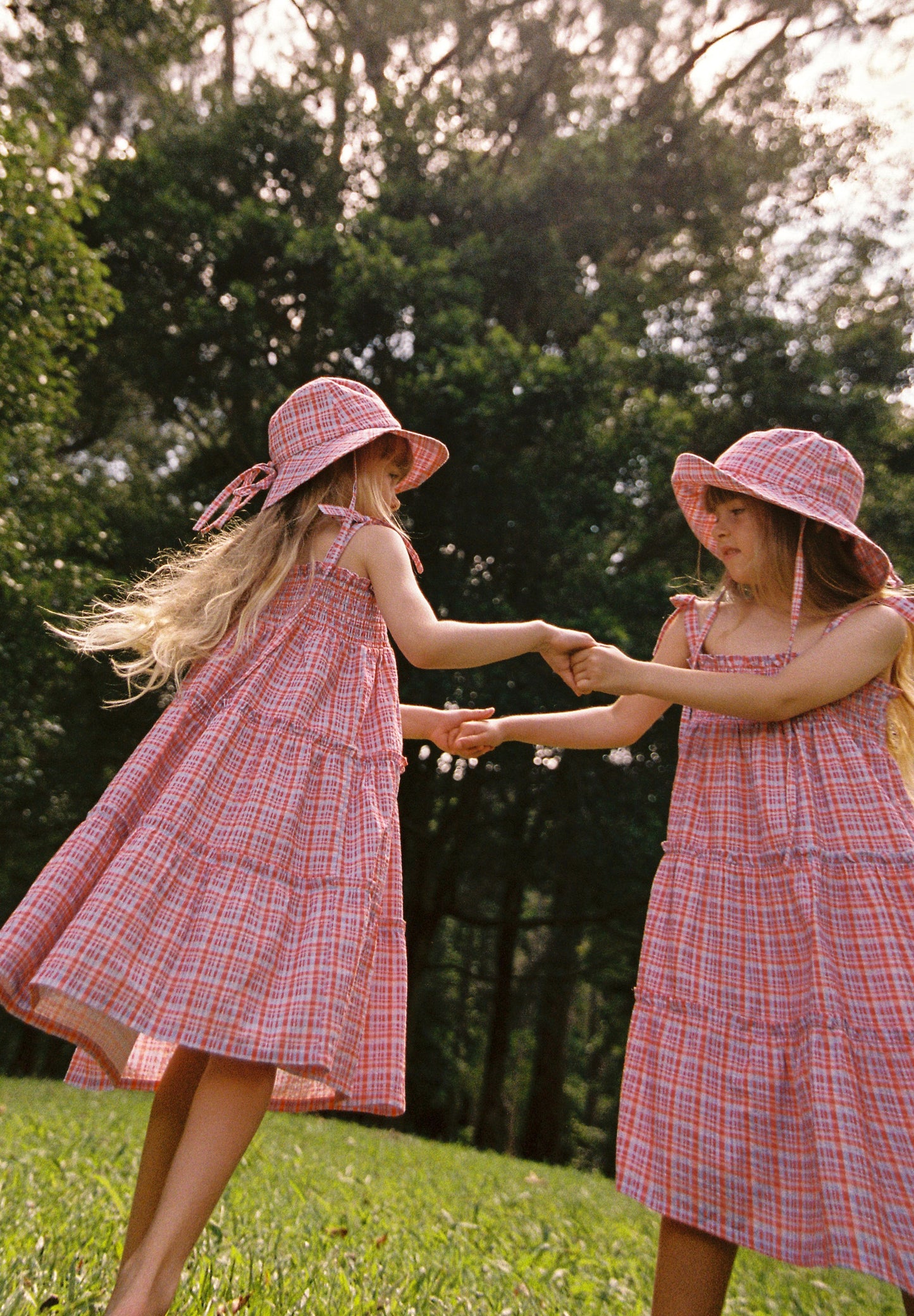 JNR Picnic Check Sunhat