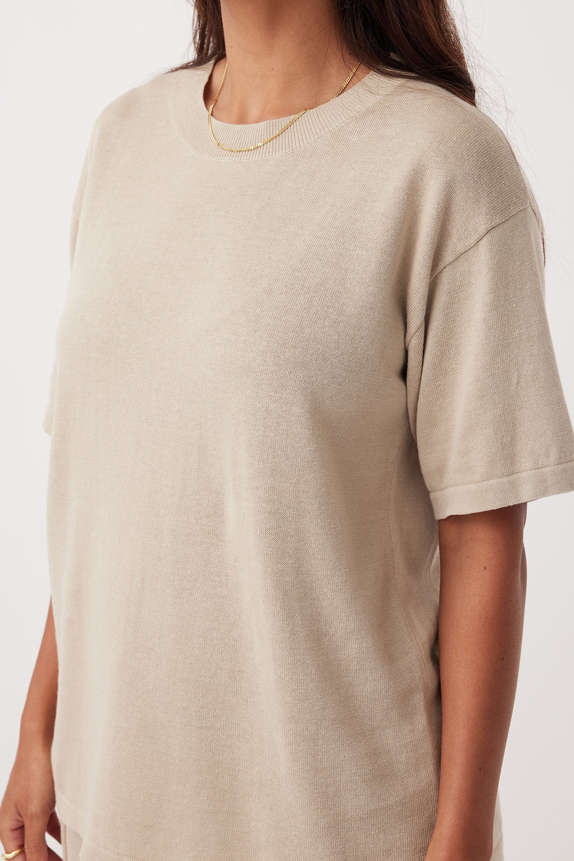 Ada Organic Cotton T-Shirt | Taupe