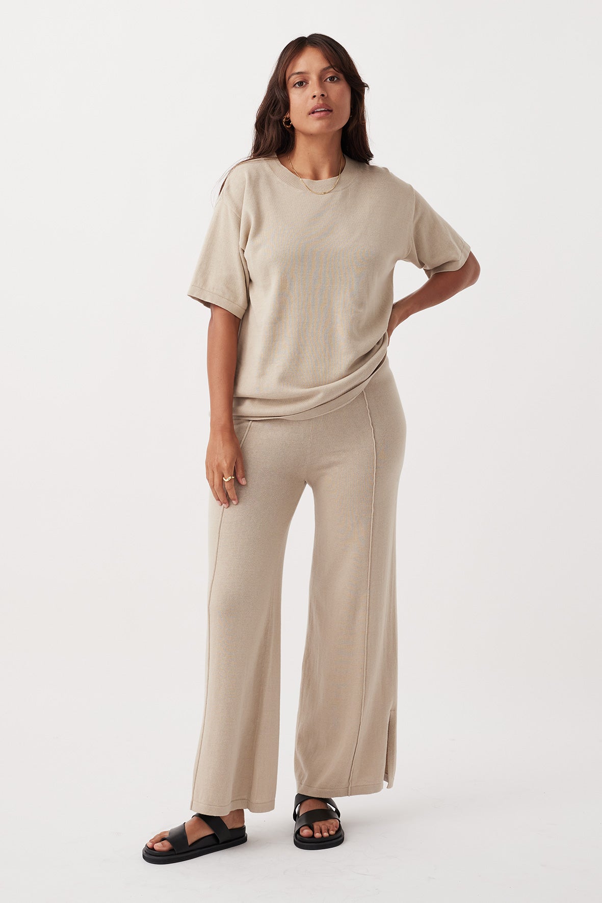 Ada Organic Cotton T-Shirt | Taupe