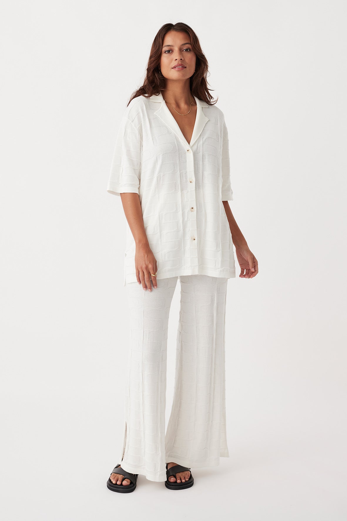 Lara Organic Cotton Pant | Cream