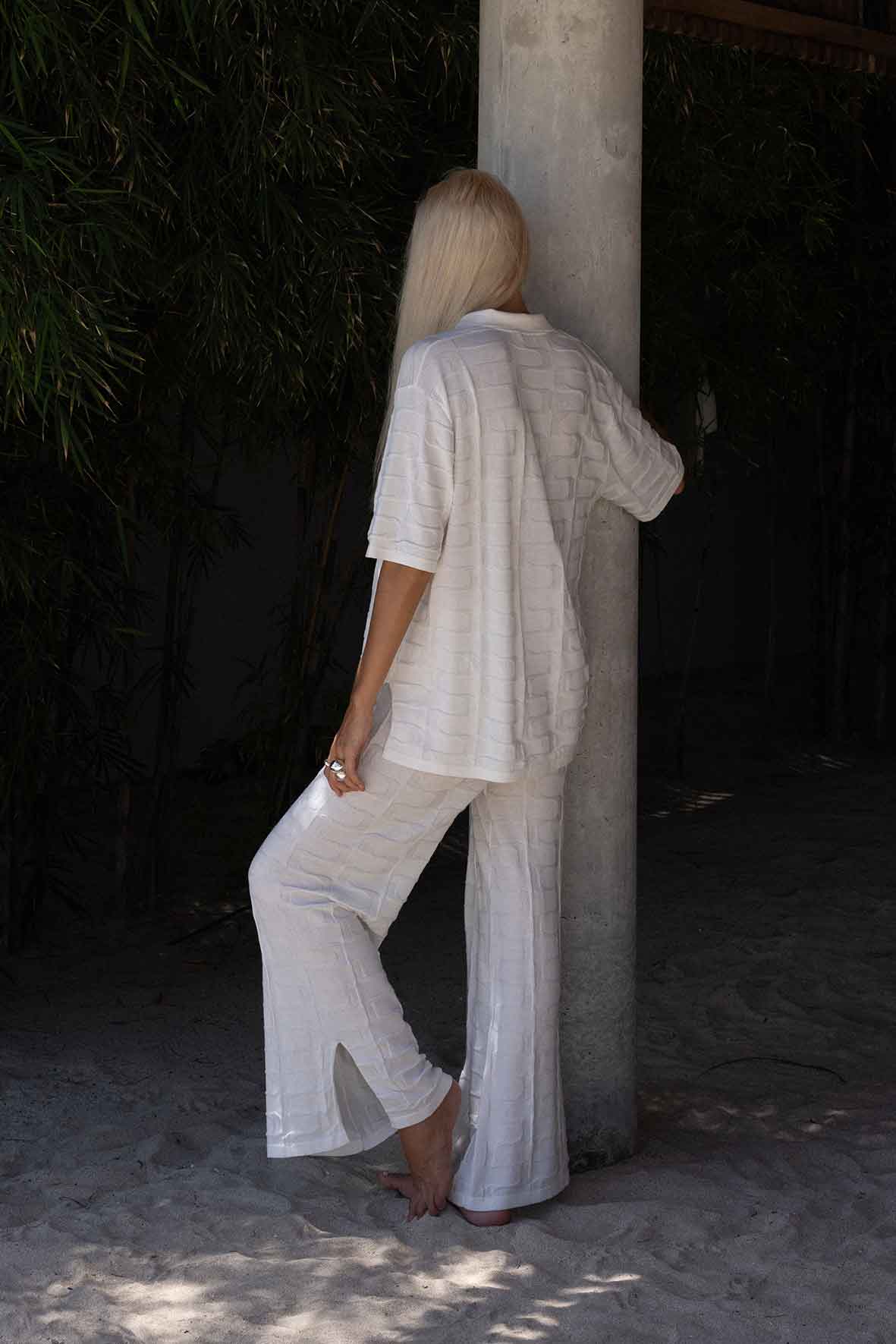Lara Organic Cotton Pant | Cream