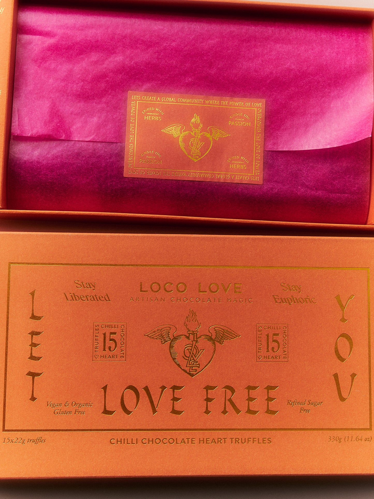 Loco Love | Chilli Chocolate Hearts Box