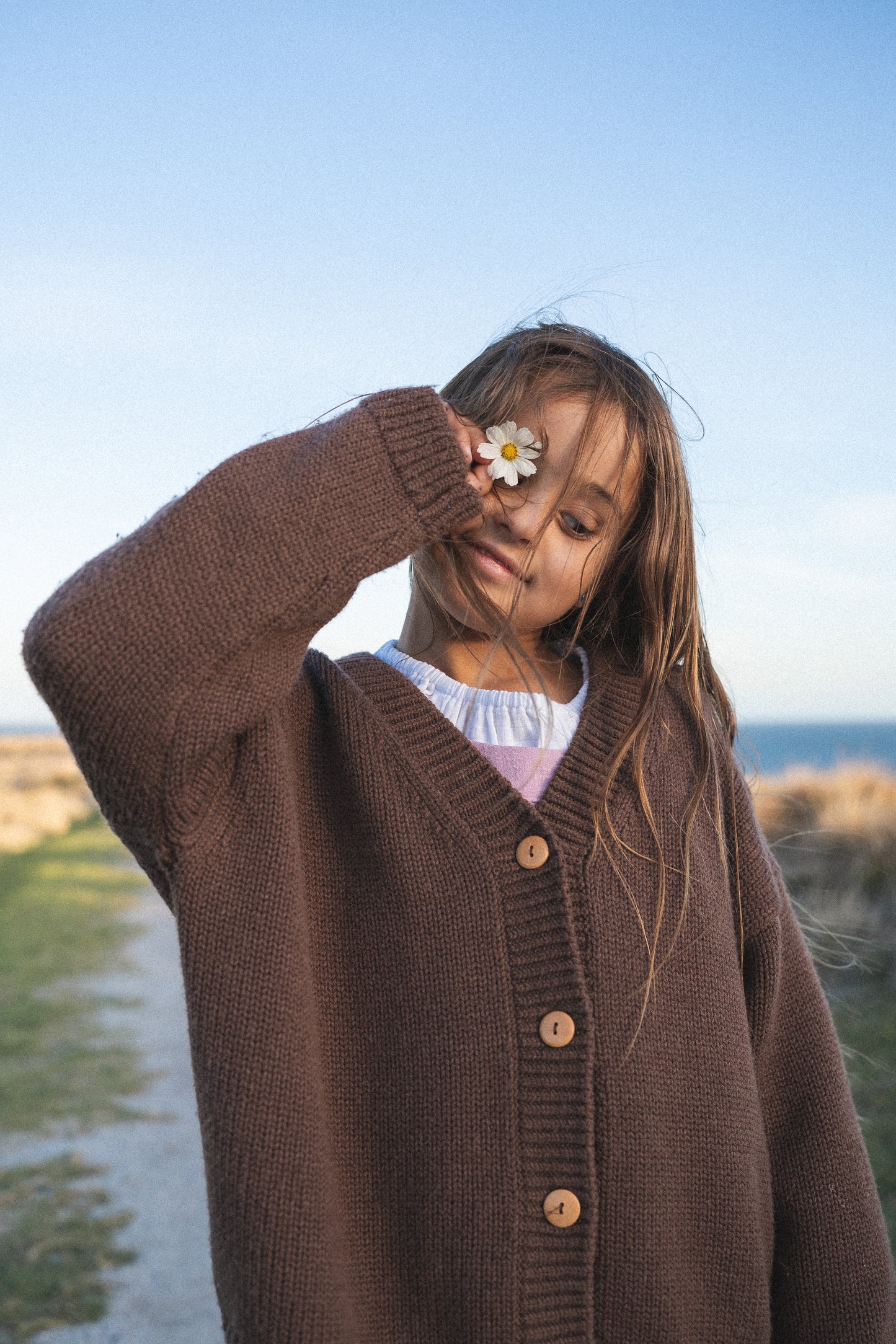 Wool Knit Cardigan | Cocoa