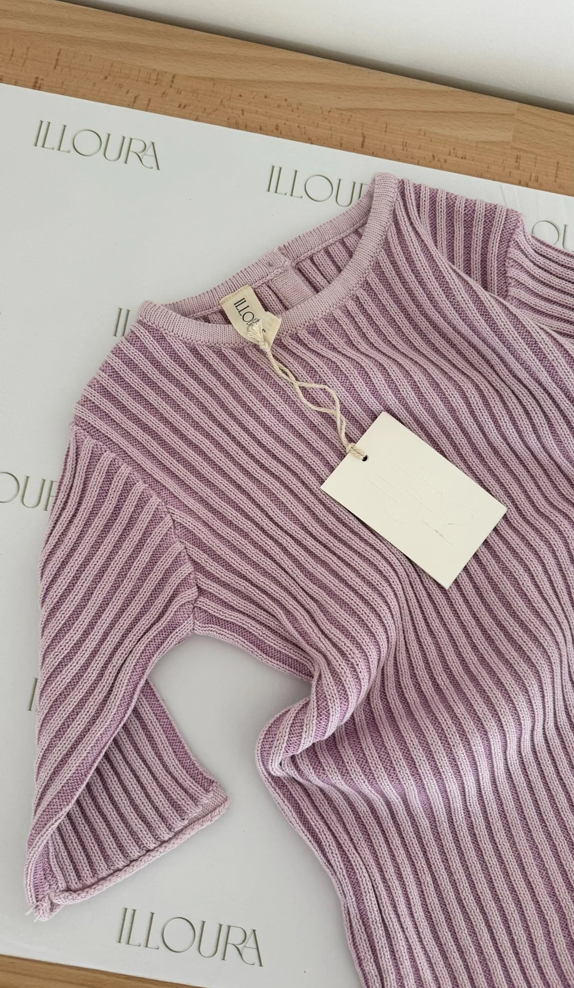 Essential Knit Romper | Mauve Stripe