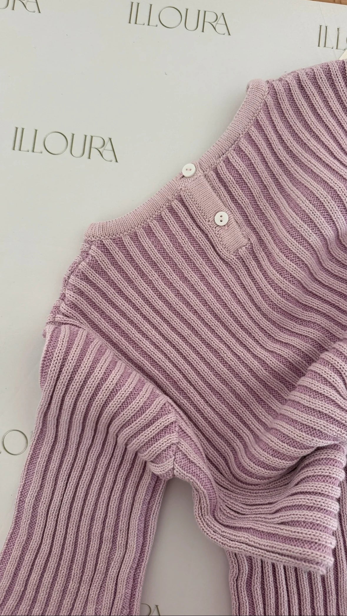 Essential Knit Romper | Mauve Stripe