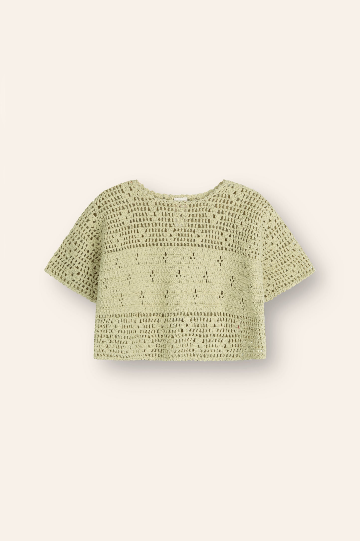 Filet Crochet Crop | Moss