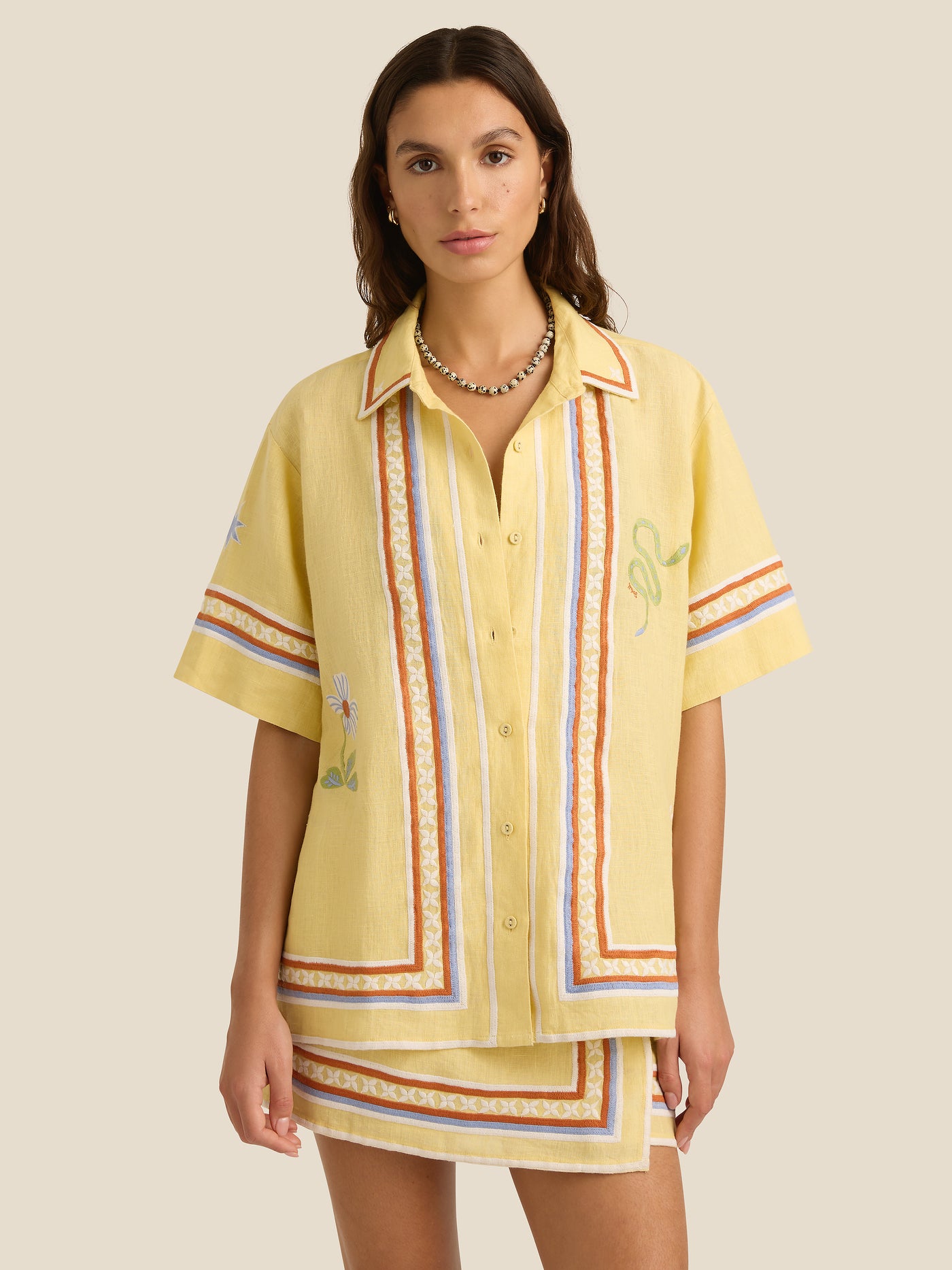 Darcy Shirt | Charm Embroidery