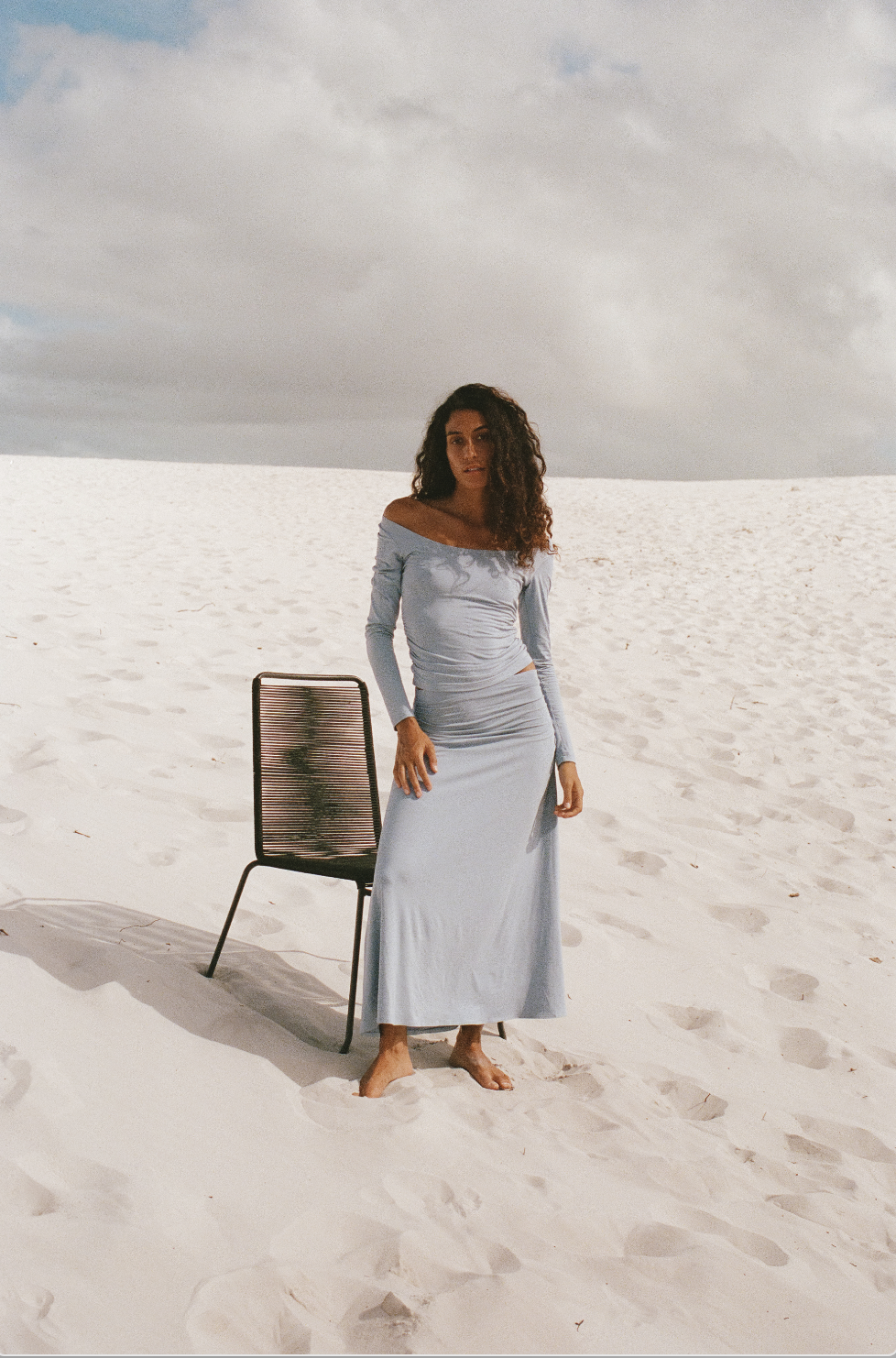Olympia Skirt | Powder Blue