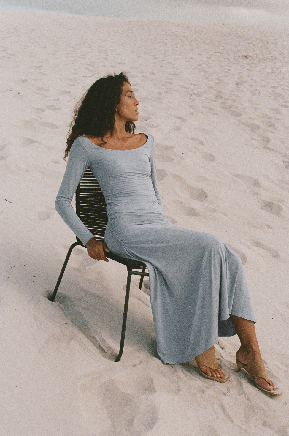 Olympia Skirt | Powder Blue