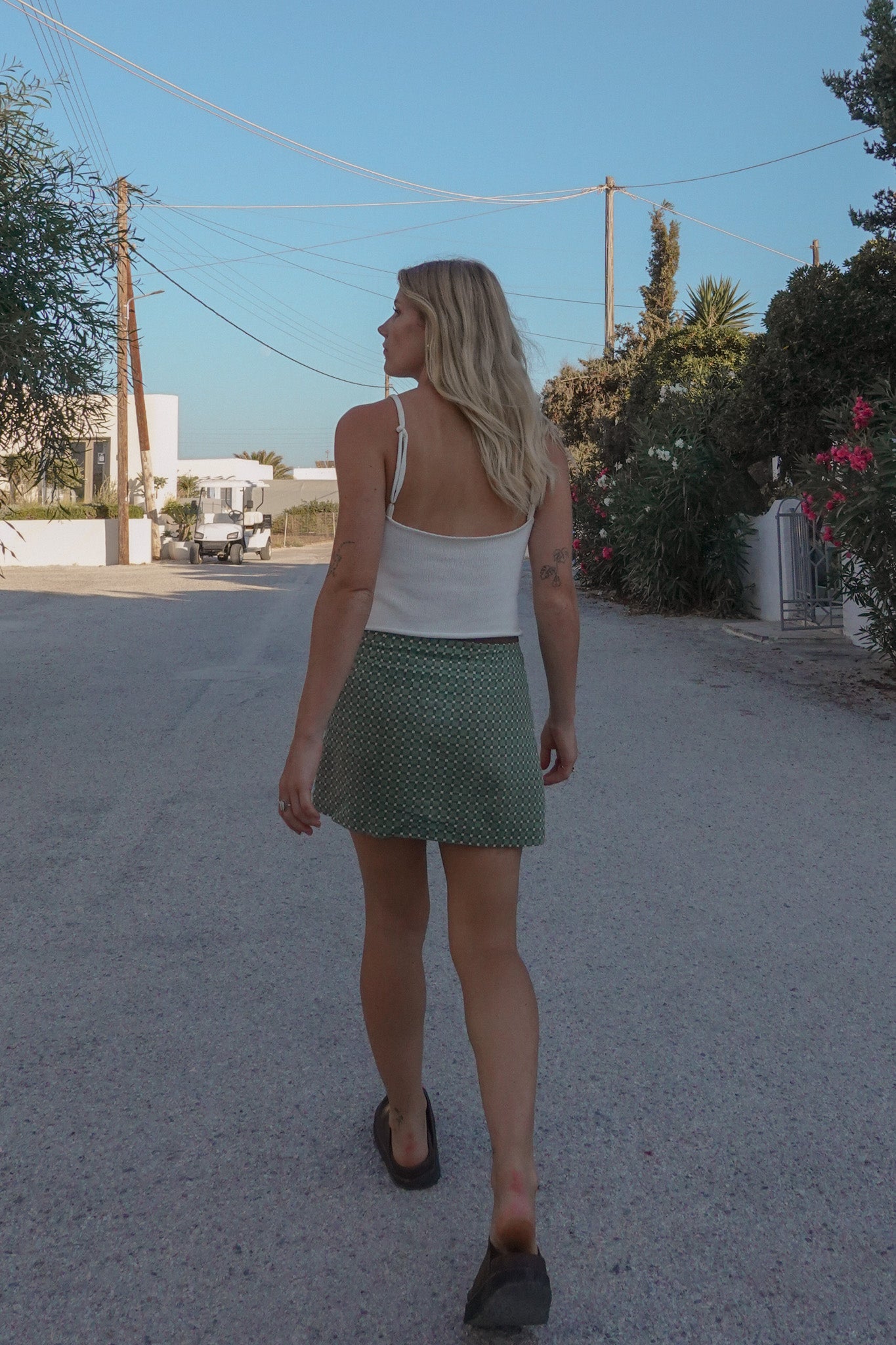 Cove Knit Singlet | White