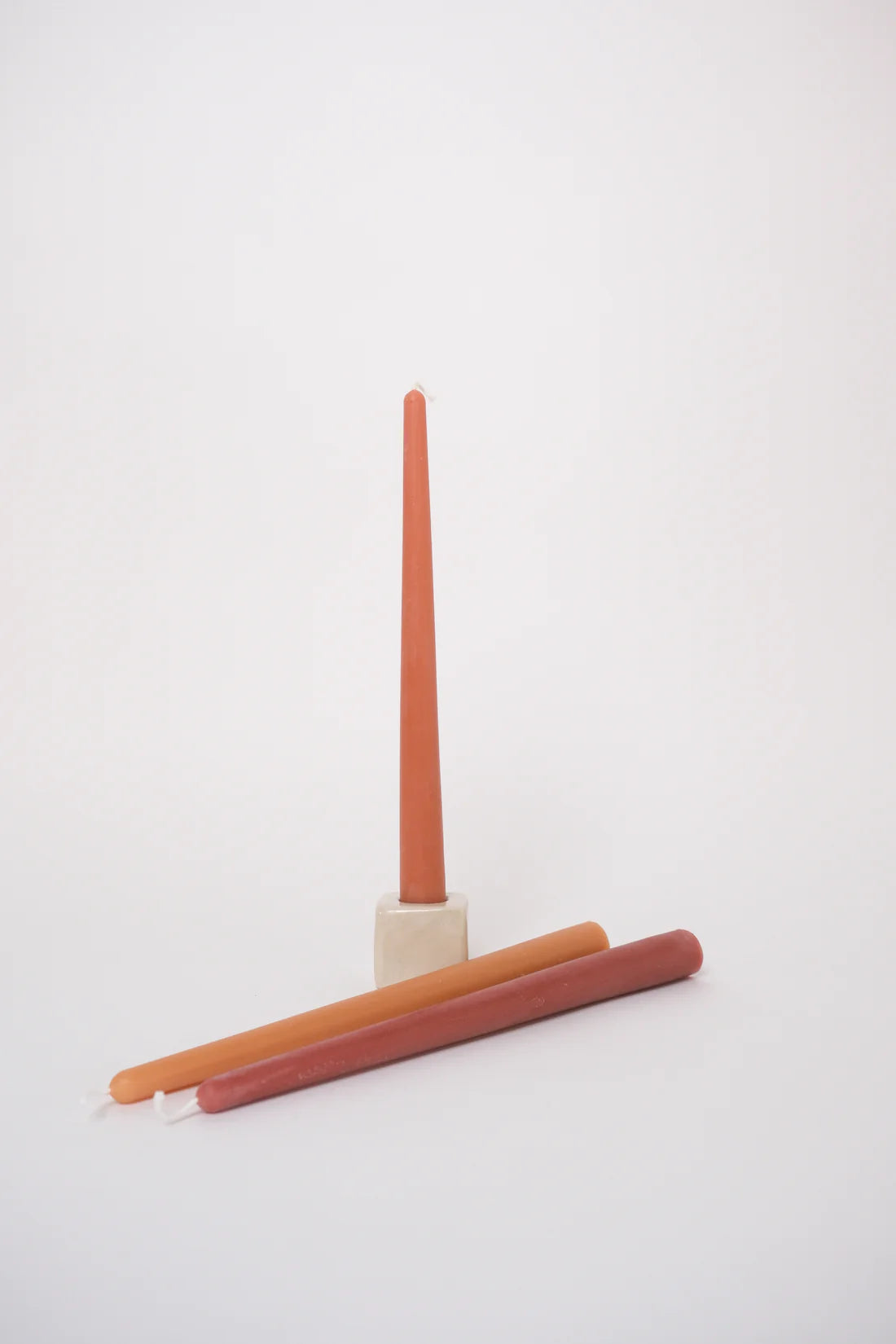 Beeswax Candle Set | Dinner - Tonal Set Mauve