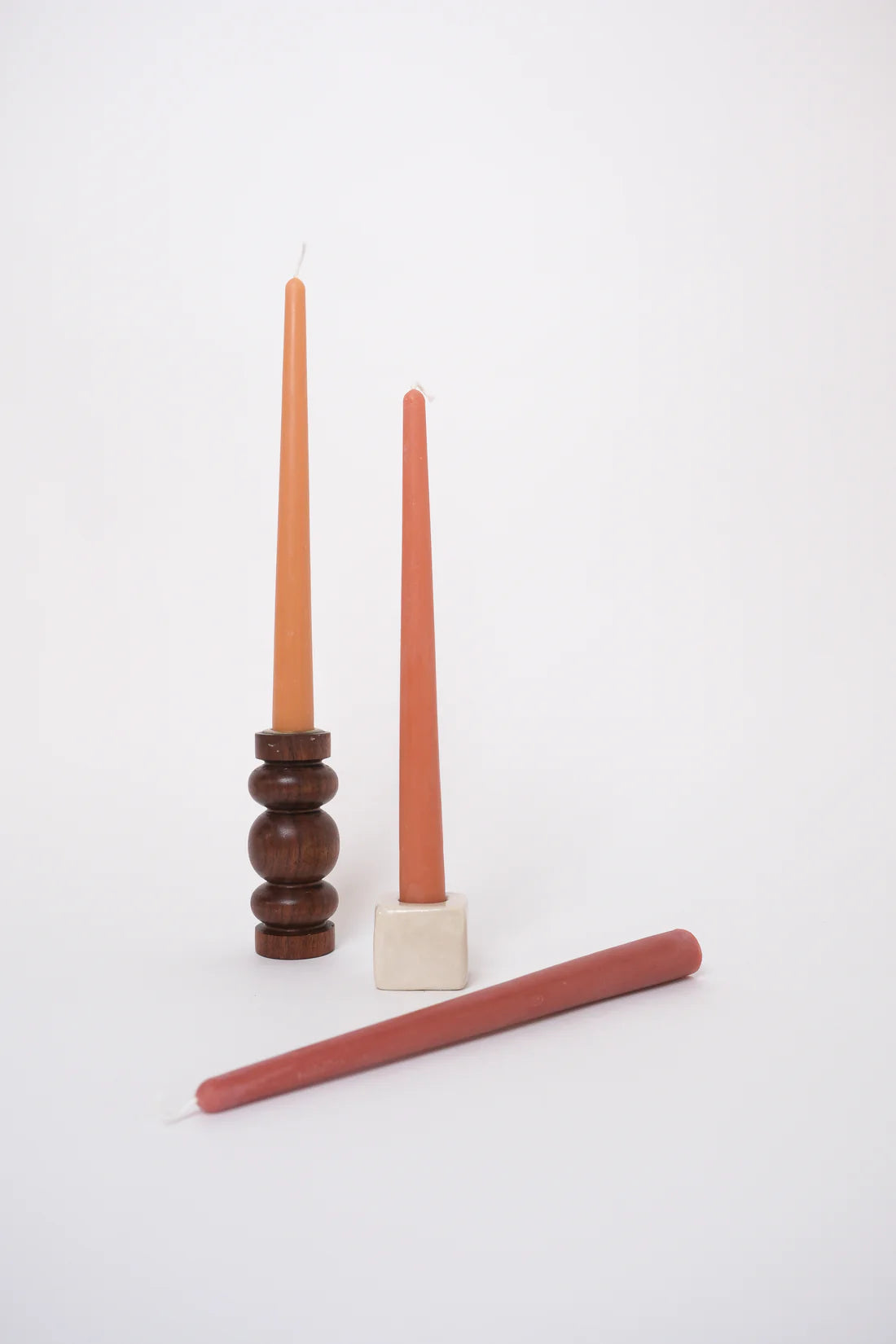 Beeswax Candle Set | Dinner - Tonal Set Mauve