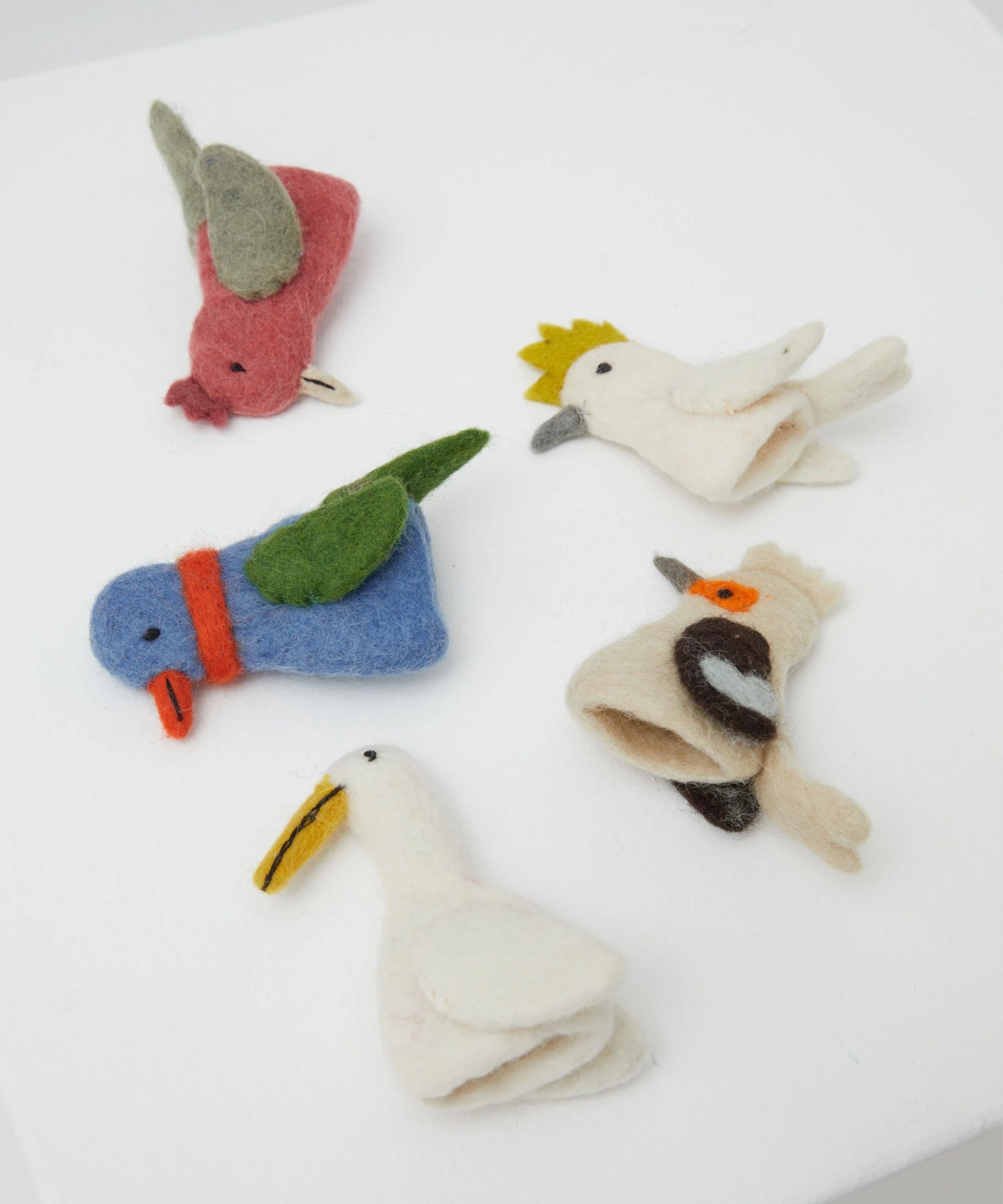 Australian Bird Finger Puppets