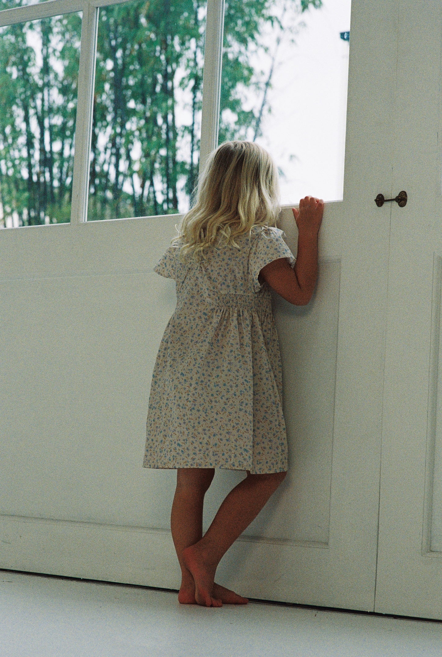 Blossom Dress | Indigo Bloom Print