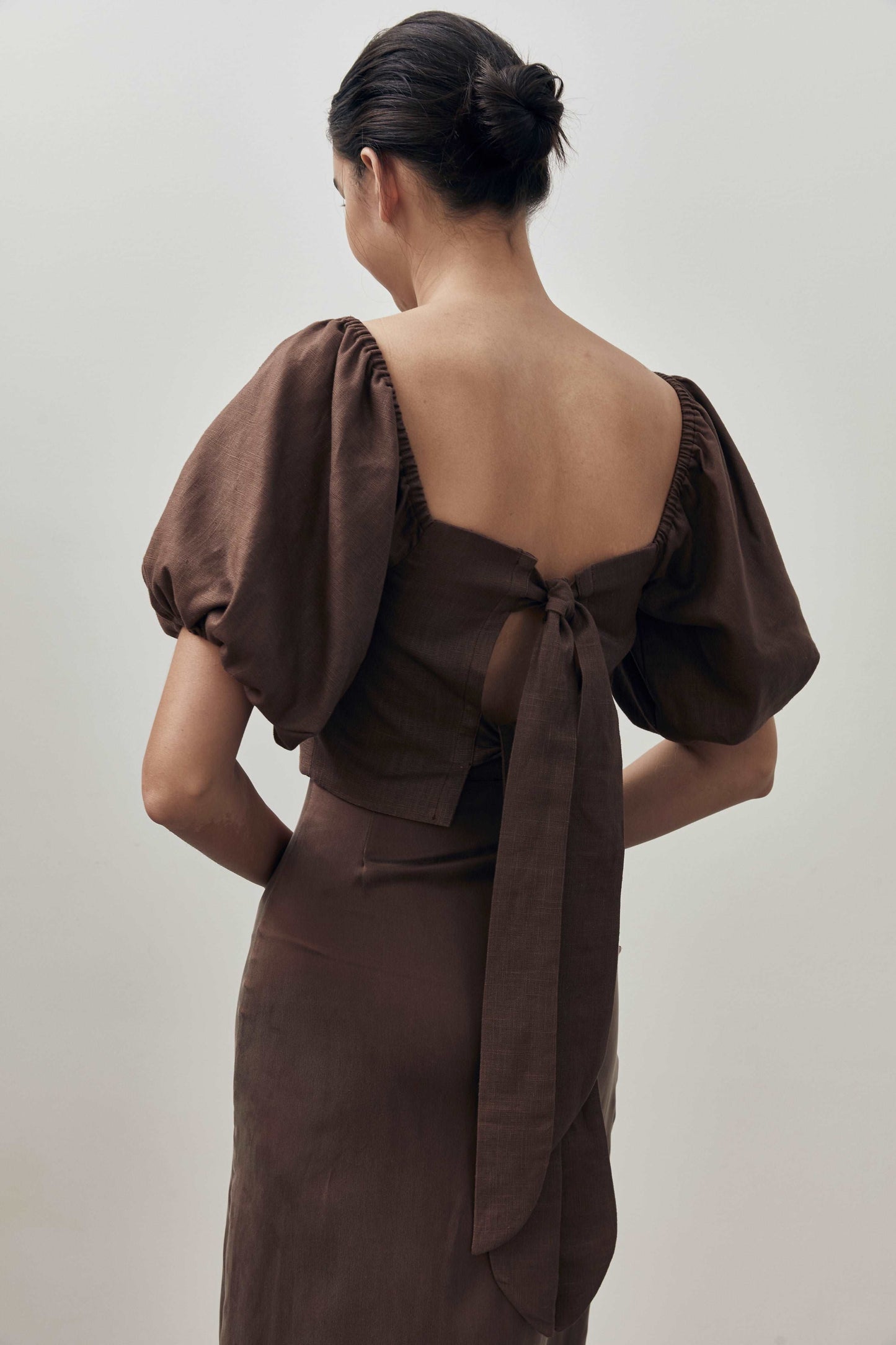 Gabrielle Blouse - Chocolate