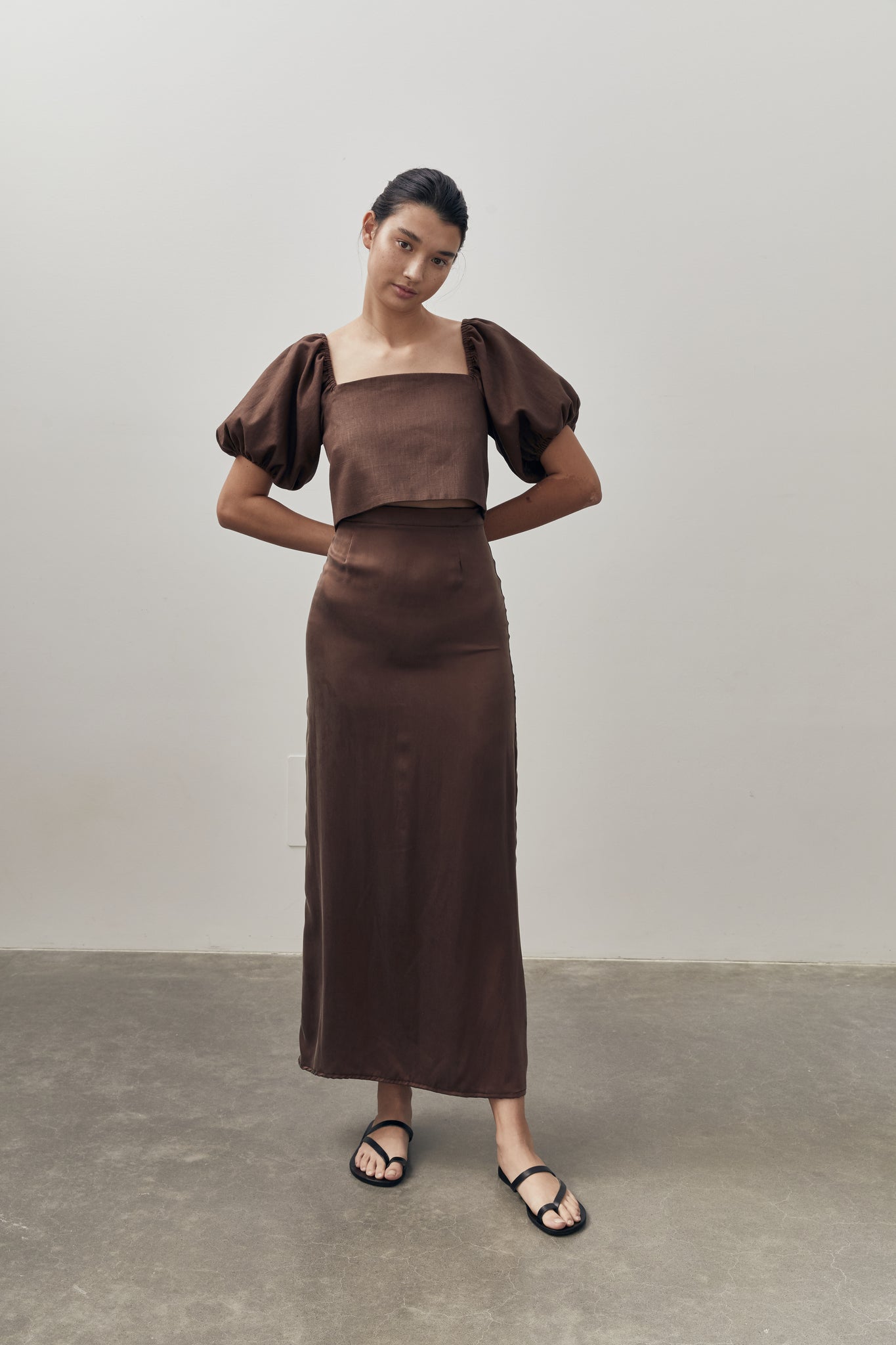 Gabrielle Blouse | Chocolate