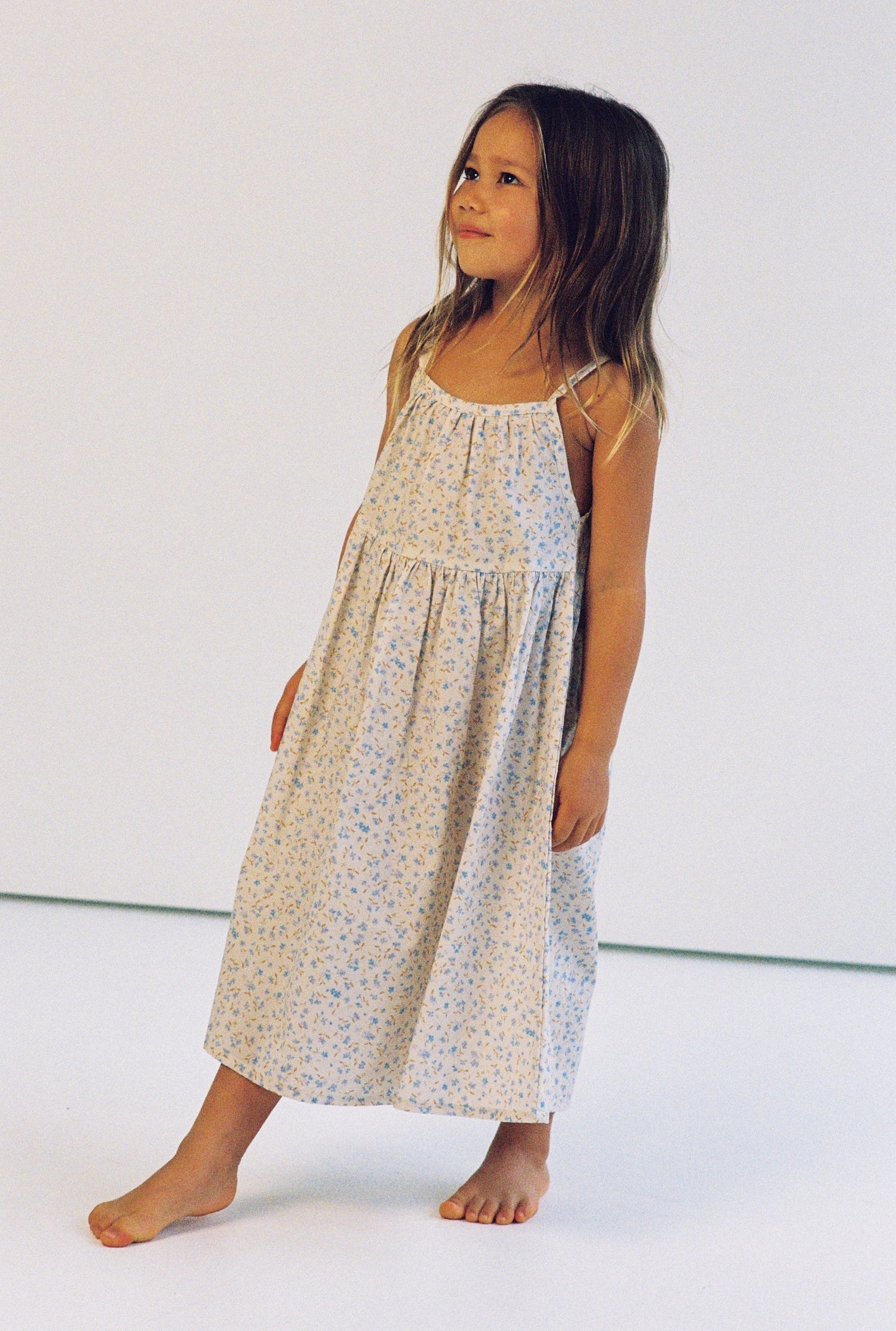 Darcy Dress | Indigo Bloom Print