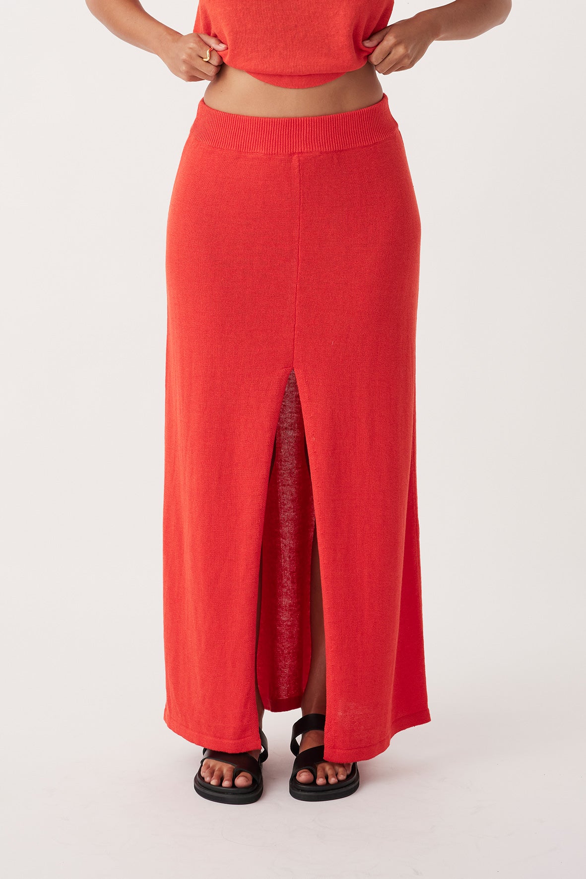 Poppy Organic Skirt | Hibiscus