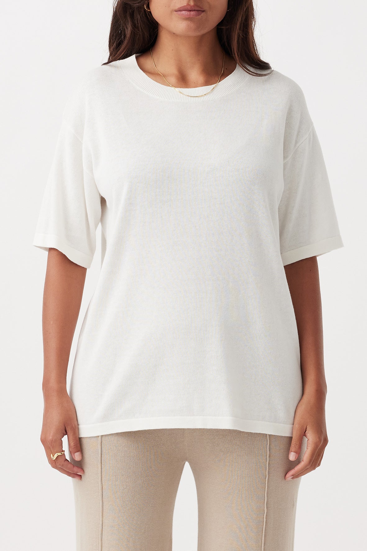 Ada Organic Cotton T-Shirt | Cream
