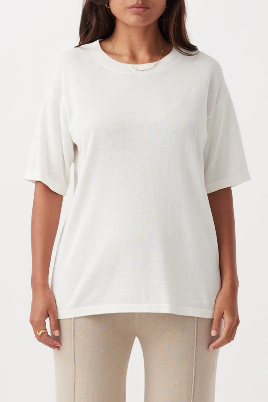 Ada Organic Cotton T-Shirt | Cream