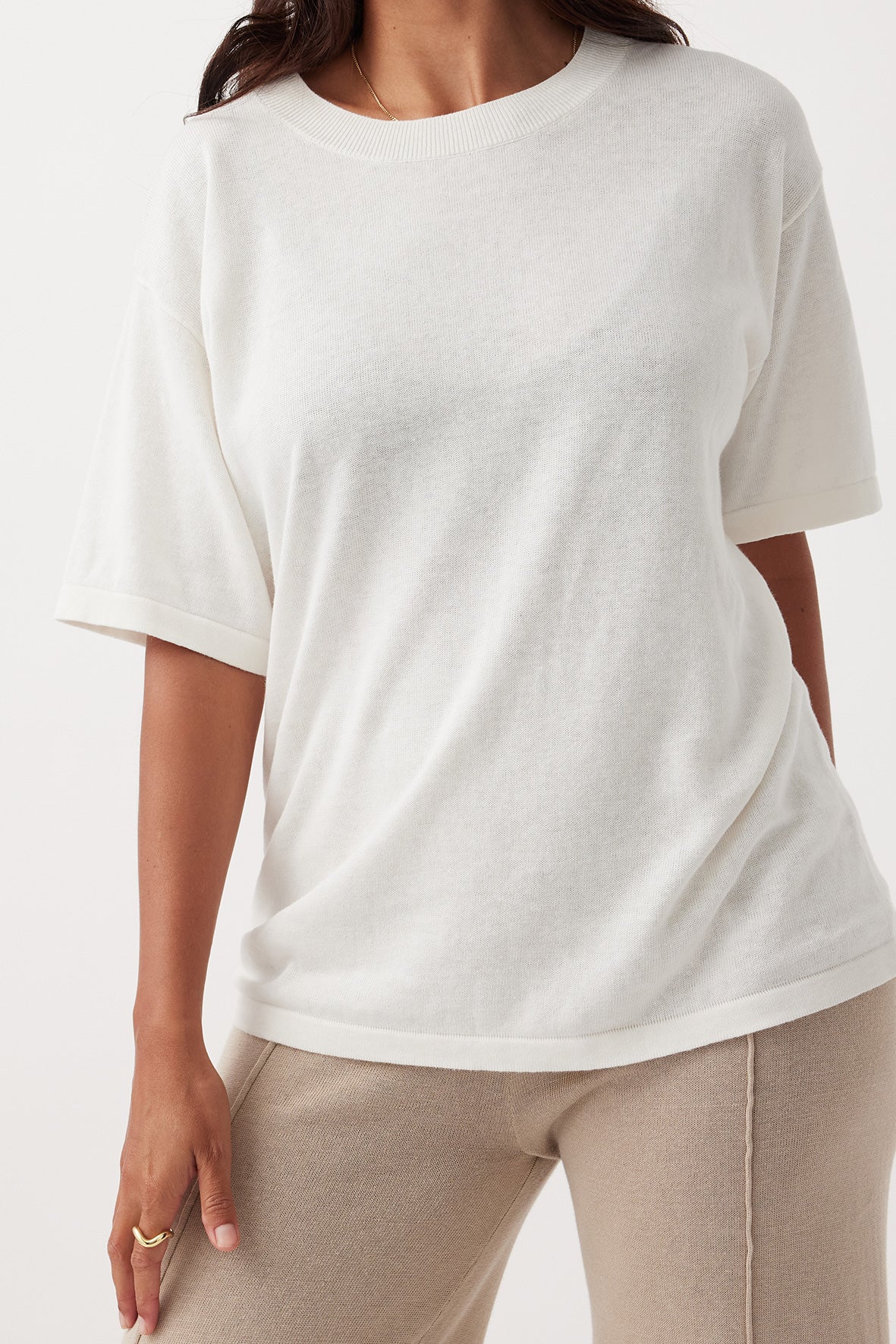 Ada Organic Cotton T-Shirt | Cream