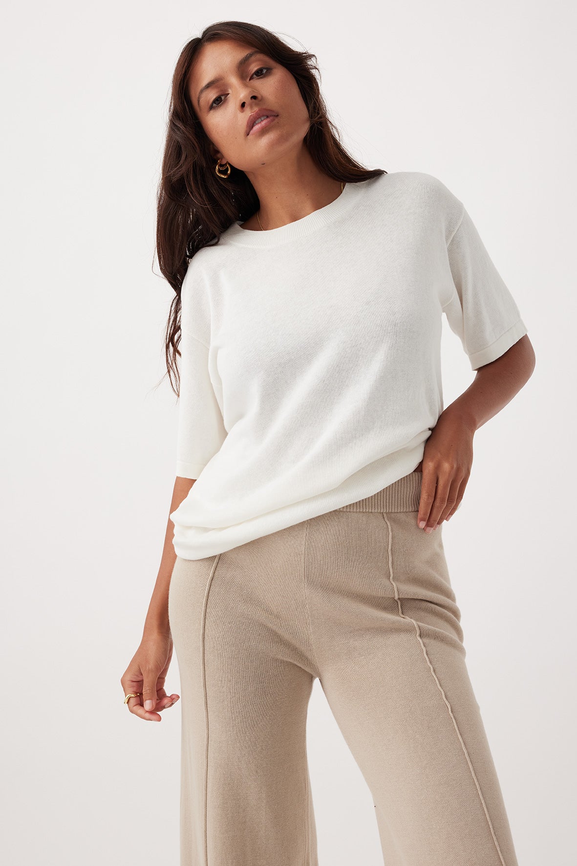 Ada Organic Cotton T-Shirt | Cream