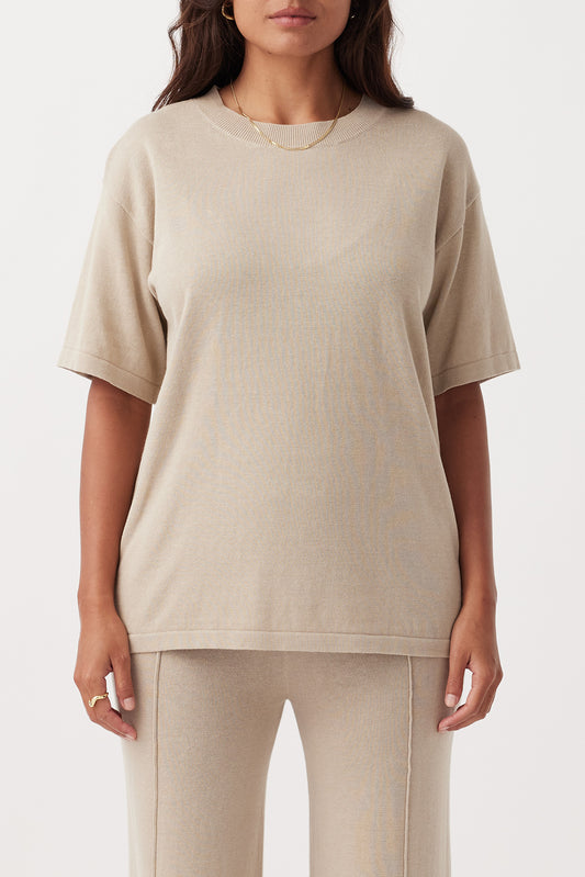 Ada Organic Cotton T-Shirt | Taupe