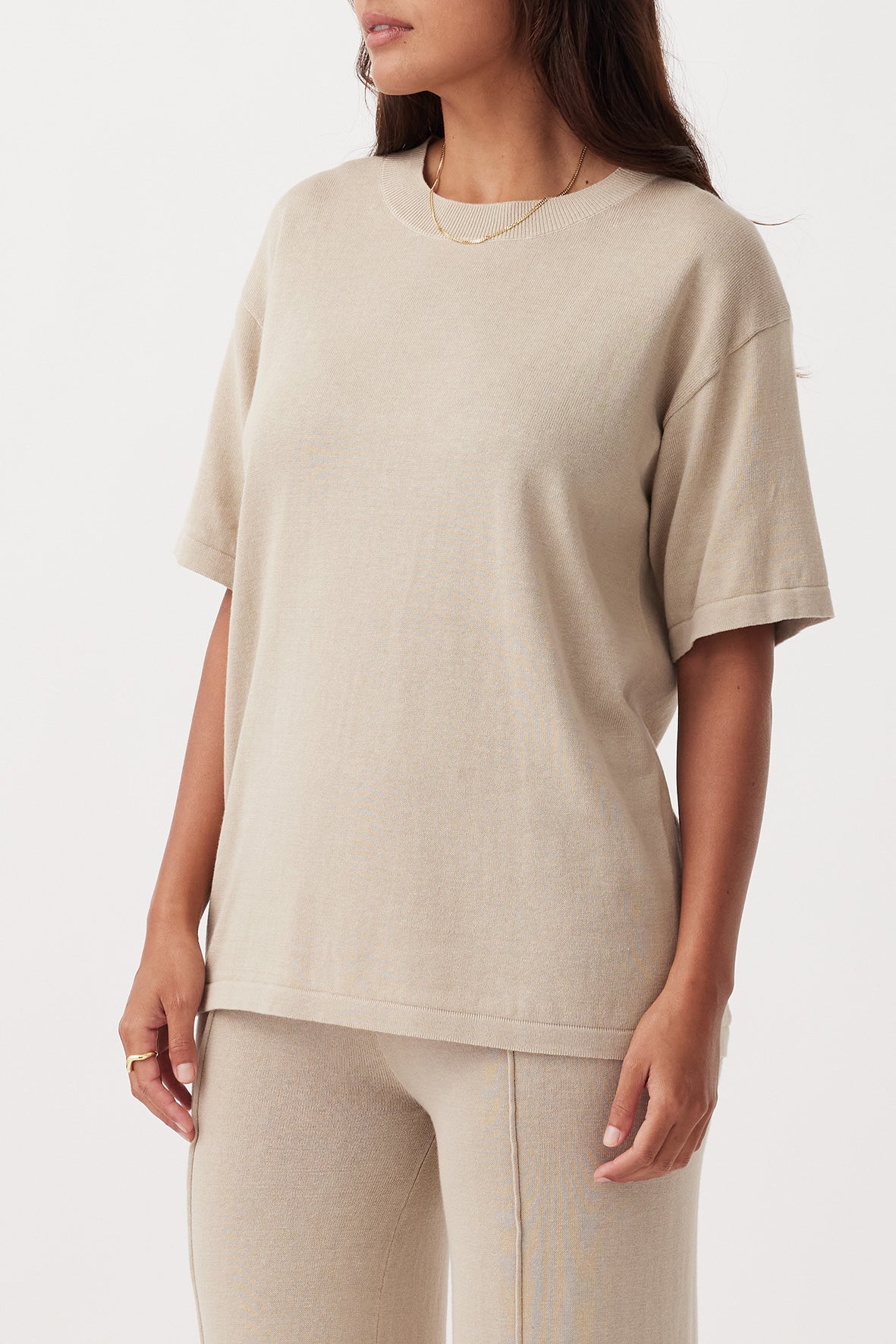 Ada Organic Cotton T-Shirt | Taupe