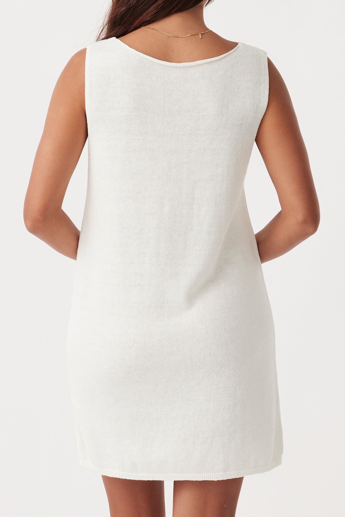 Poppy Organic Mini Dress | Cream