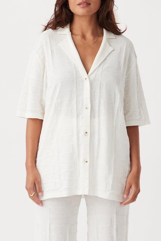 Lara Organic Cotton Shirt | Cream