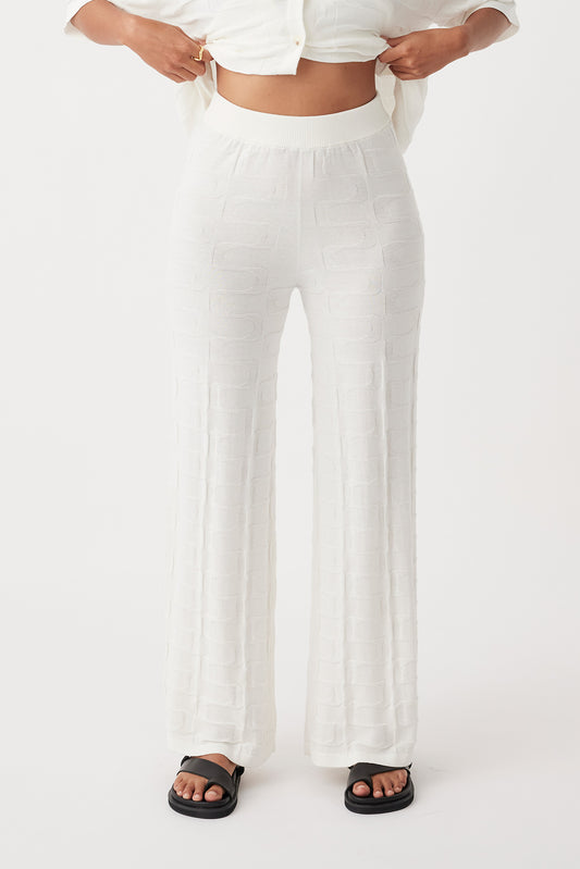 Lara Organic Cotton Pant | Cream