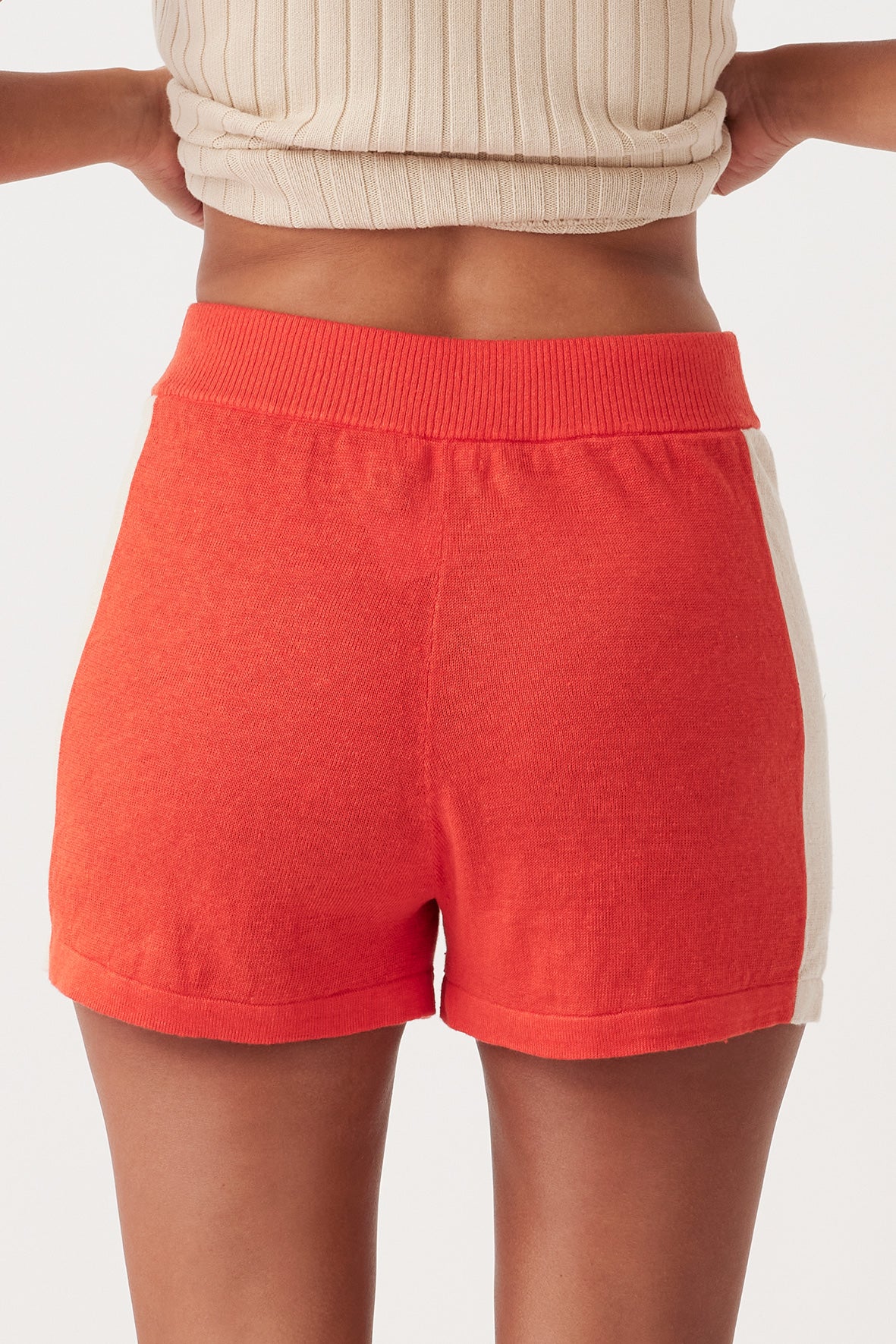 Larri Linen Short | Hibiscus & Sand