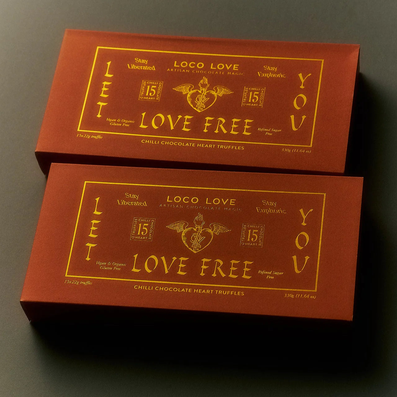 Loco Love | Chilli Chocolate Hearts Box