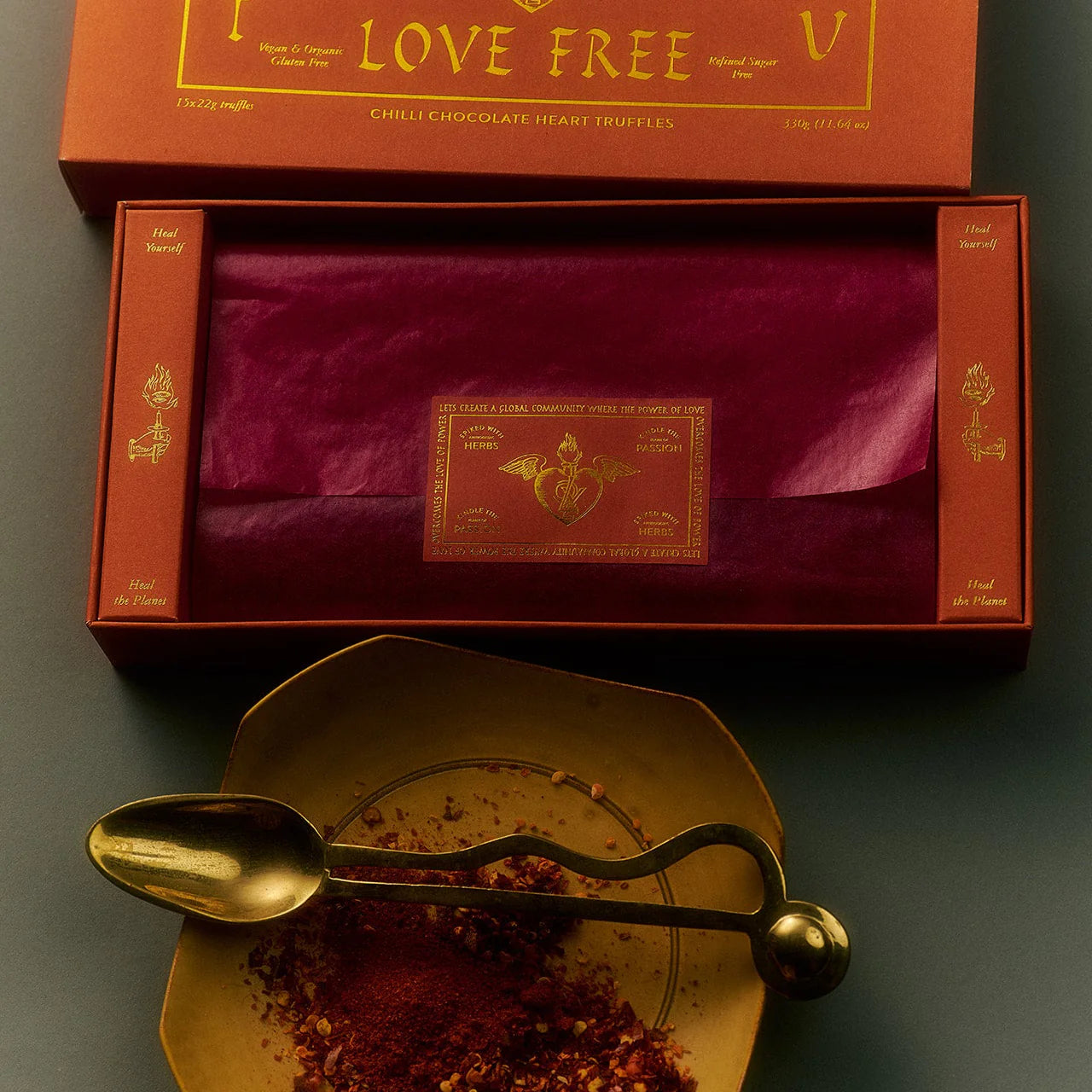 Loco Love | Chilli Chocolate Hearts Box