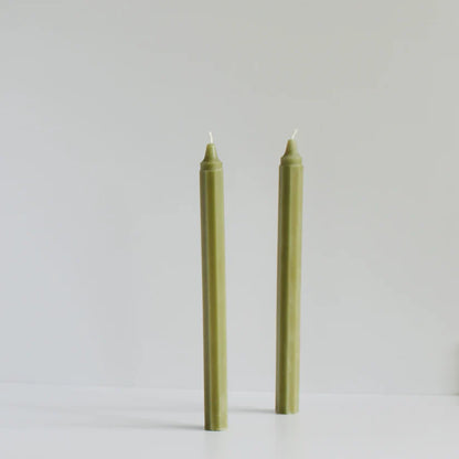 Beeswax Candle Set |  Octagon - Sage