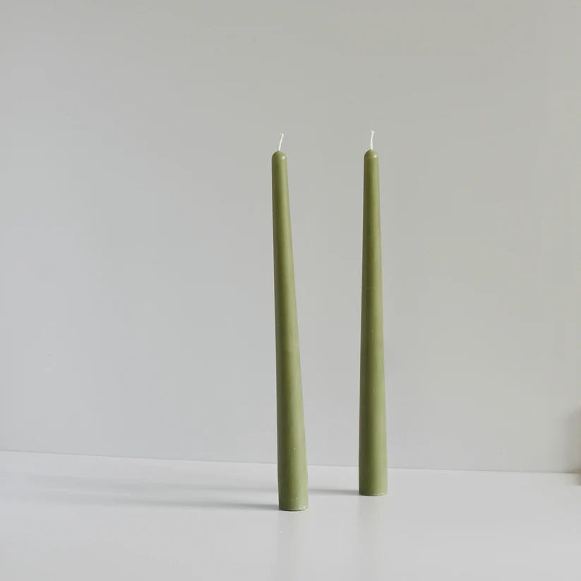 Beeswax Candle Set |  Dinner - Sage
