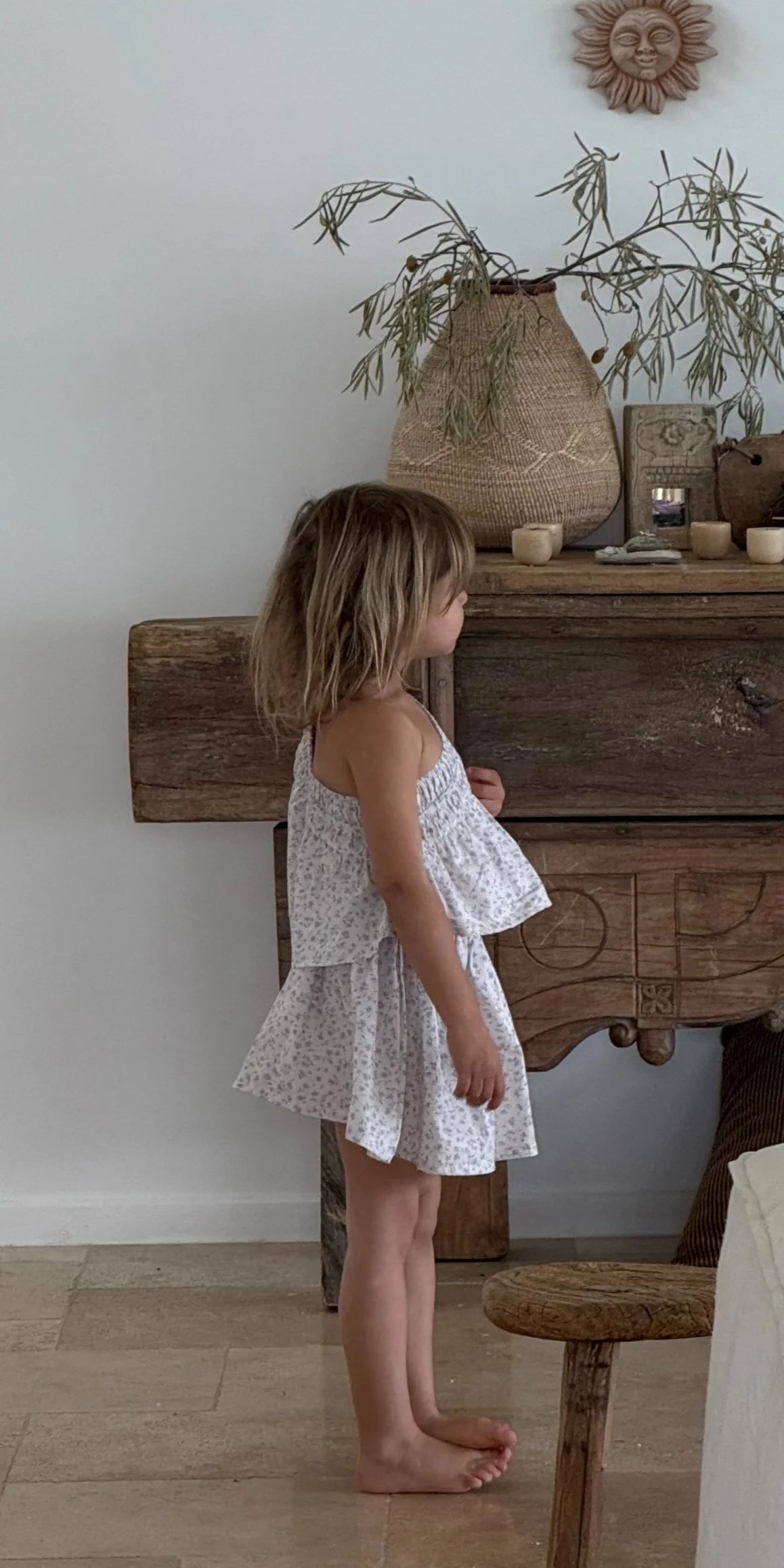 Lenni Skirt | Indigo Bloom Print