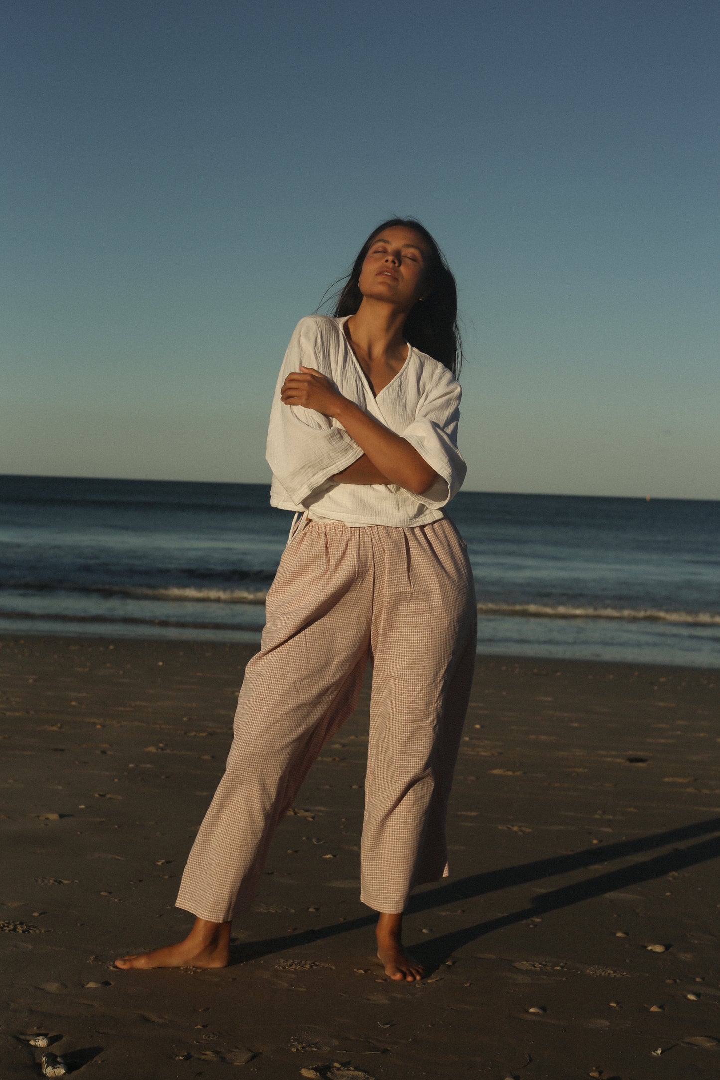 Mia Wrap Top | White