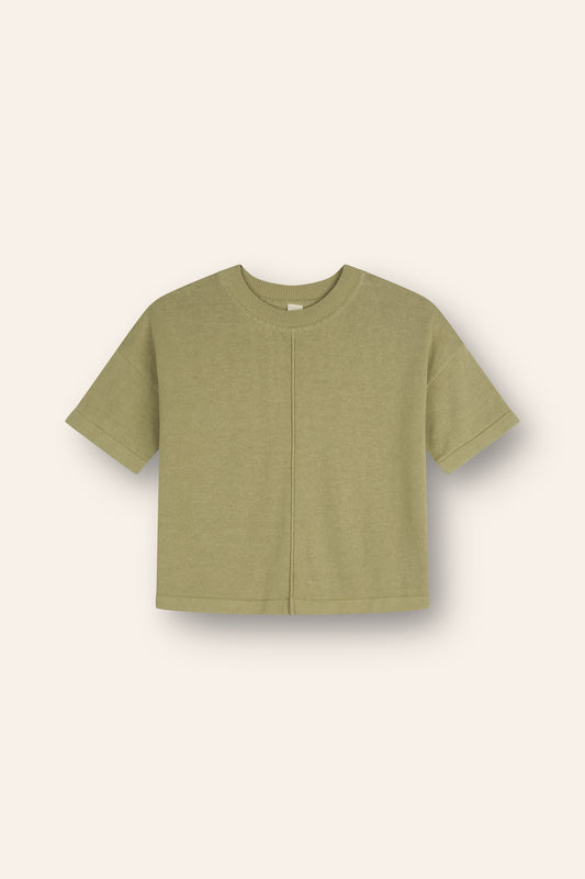 Lightweight Knit Tee | Moss