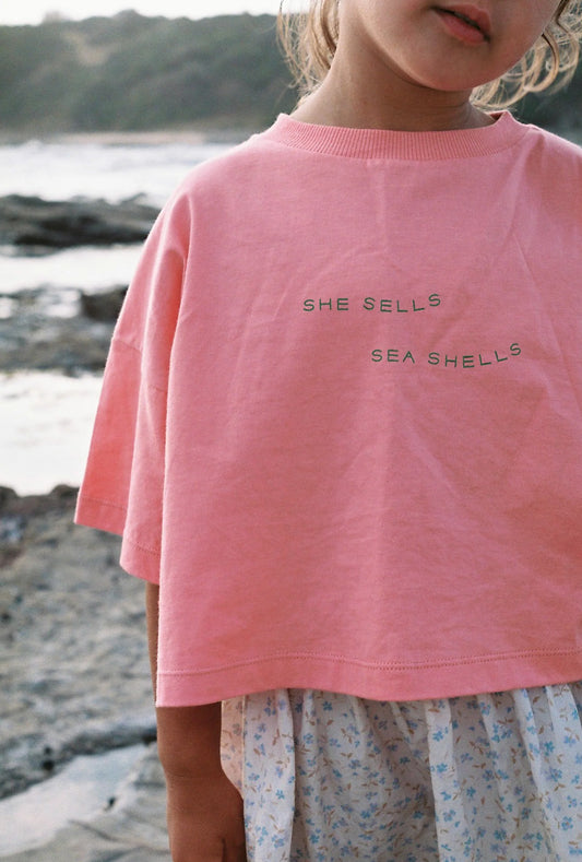 Crop Tee | She Sells Sea Shells