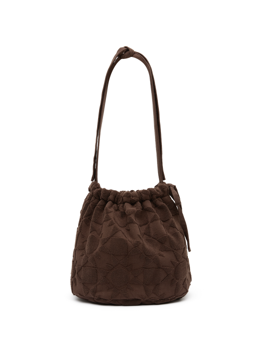 Towelling Bucket Bag | Solstice Truffle