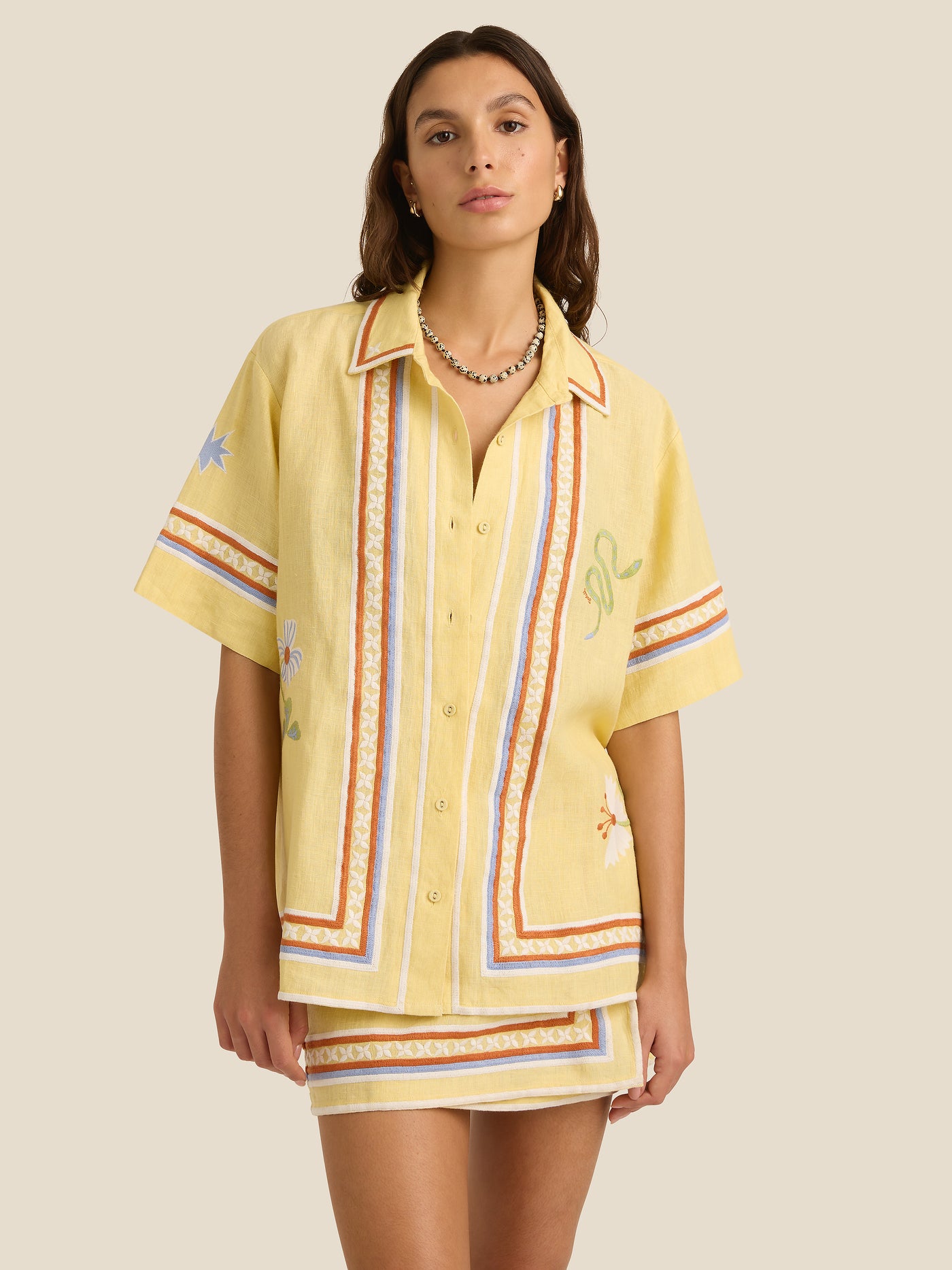 Darcy Shirt | Charm Embroidery