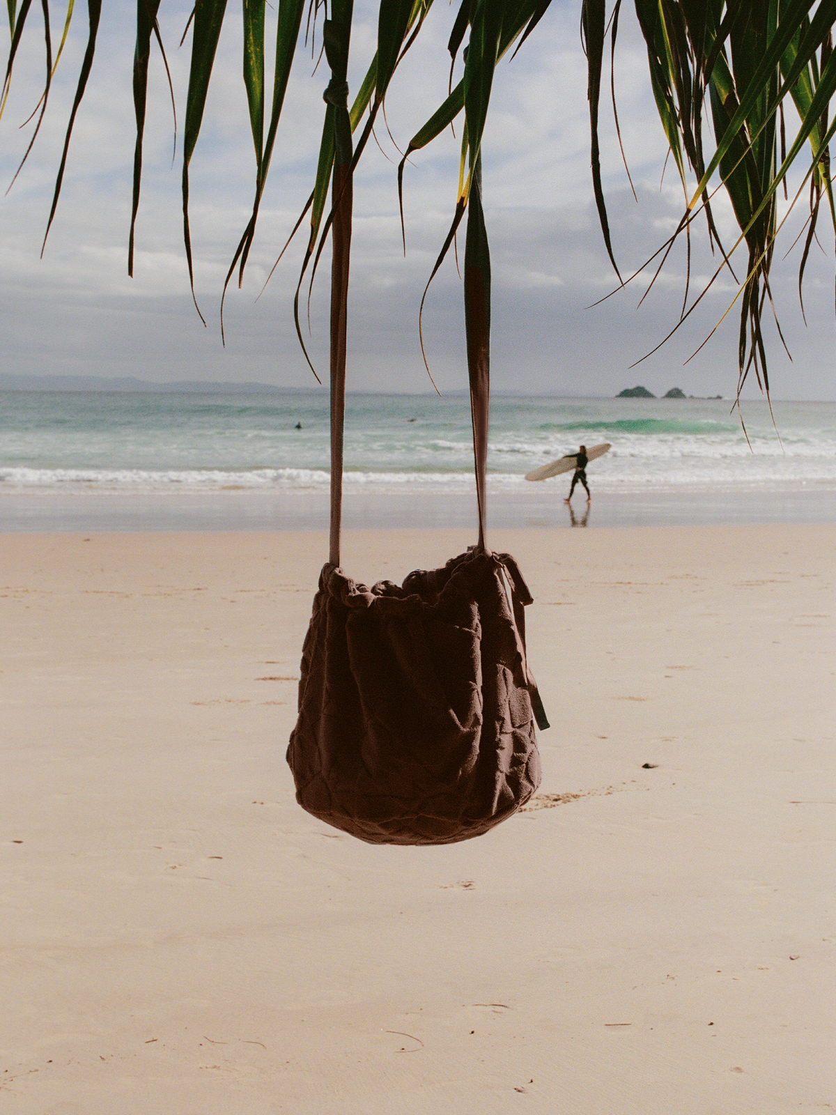 Towelling Bucket Bag | Solstice Truffle
