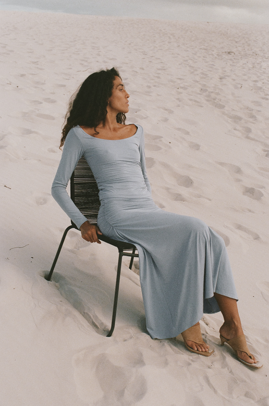 Lila Tee | Powder Blue