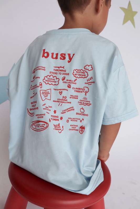 Busy Tee - Sky Blue