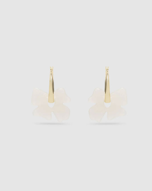 GLASS FLOWER EARRINGS