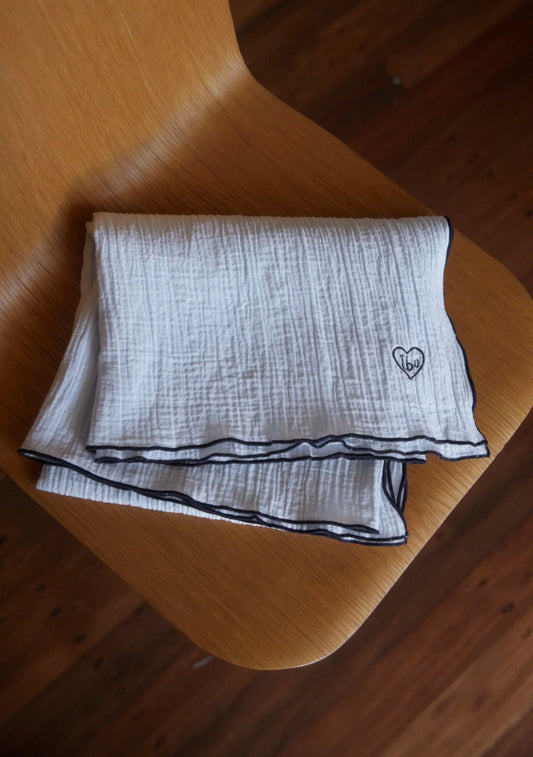 Organic Cotton Baby Blanket | Baby Blue