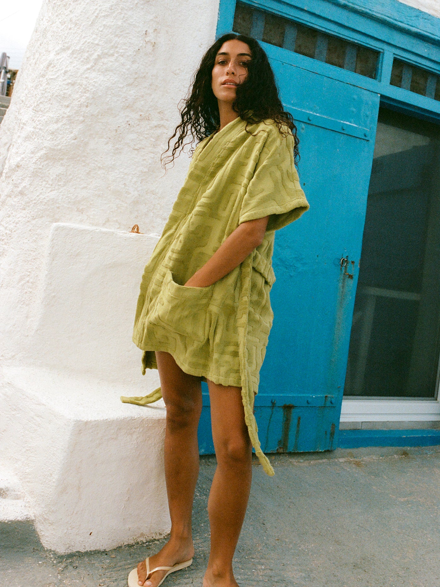Towelling Mini Robe | Kin Aloe