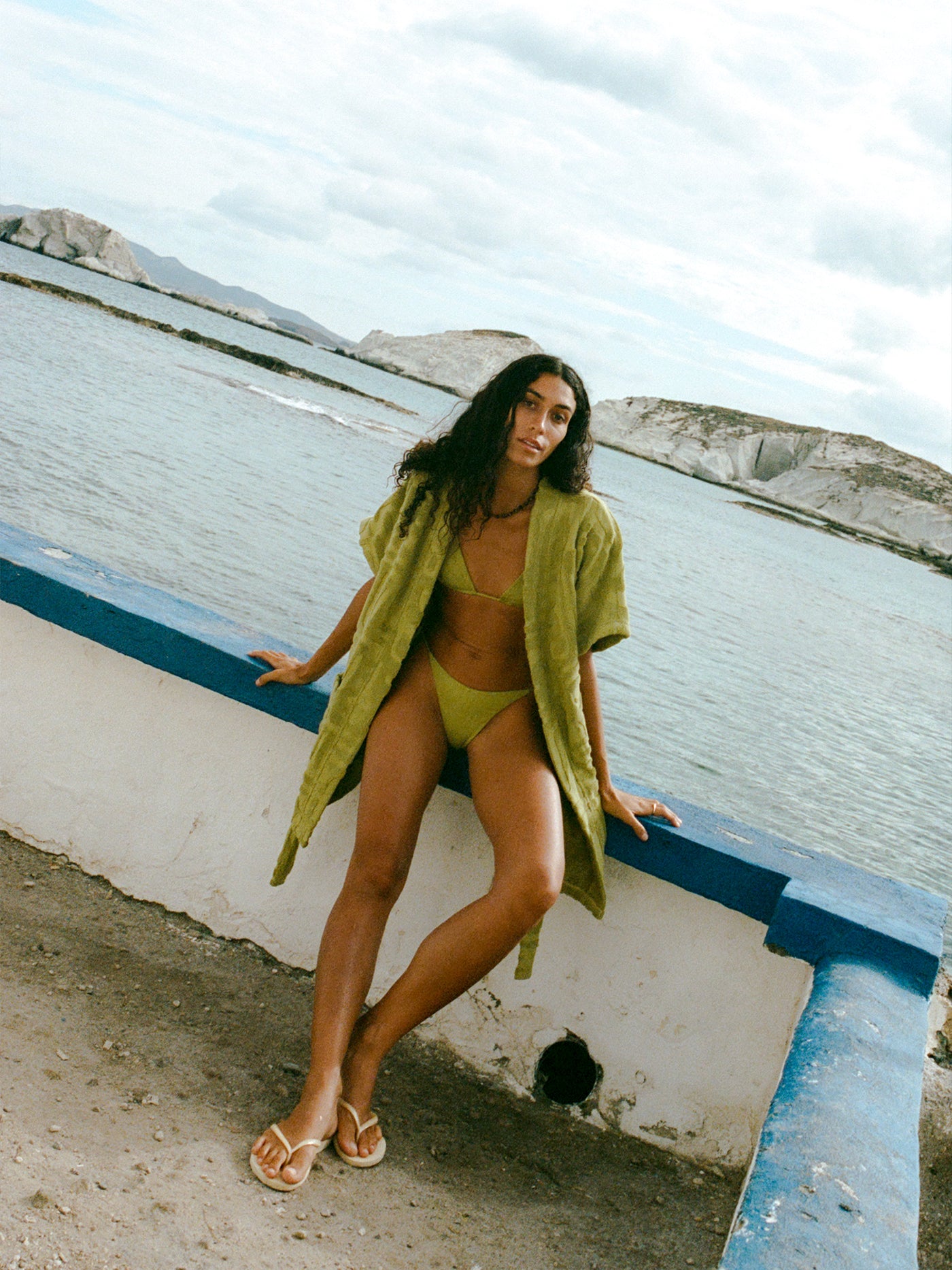 Towelling Mini Robe | Kin Aloe