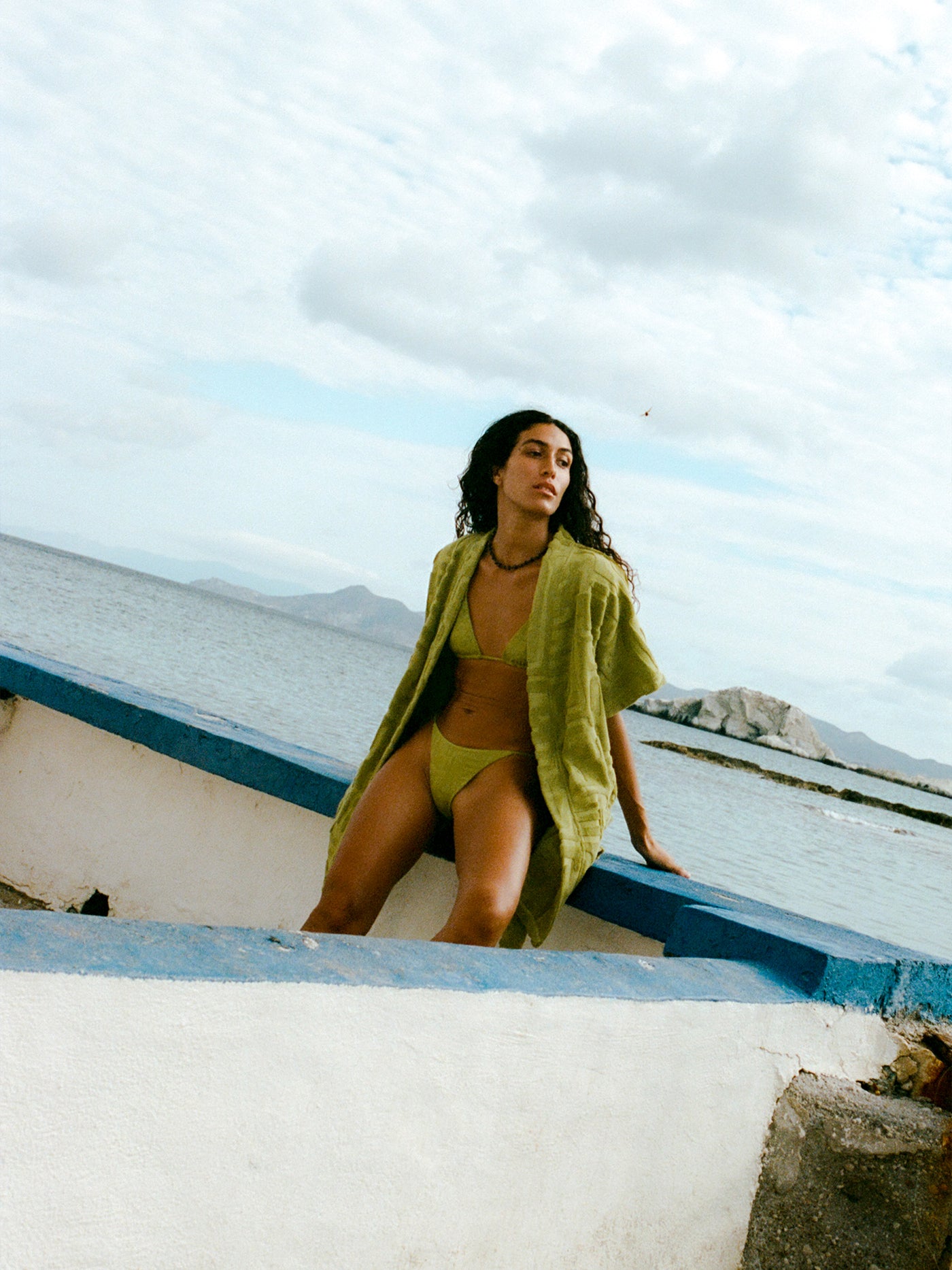 Towelling Mini Robe | Kin Aloe